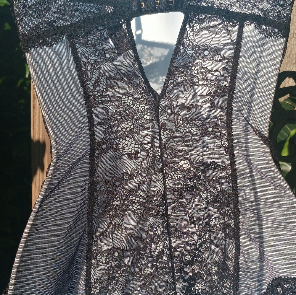 Victoria Secret Black Lsce Corset 34 D - Picture 9 of 11